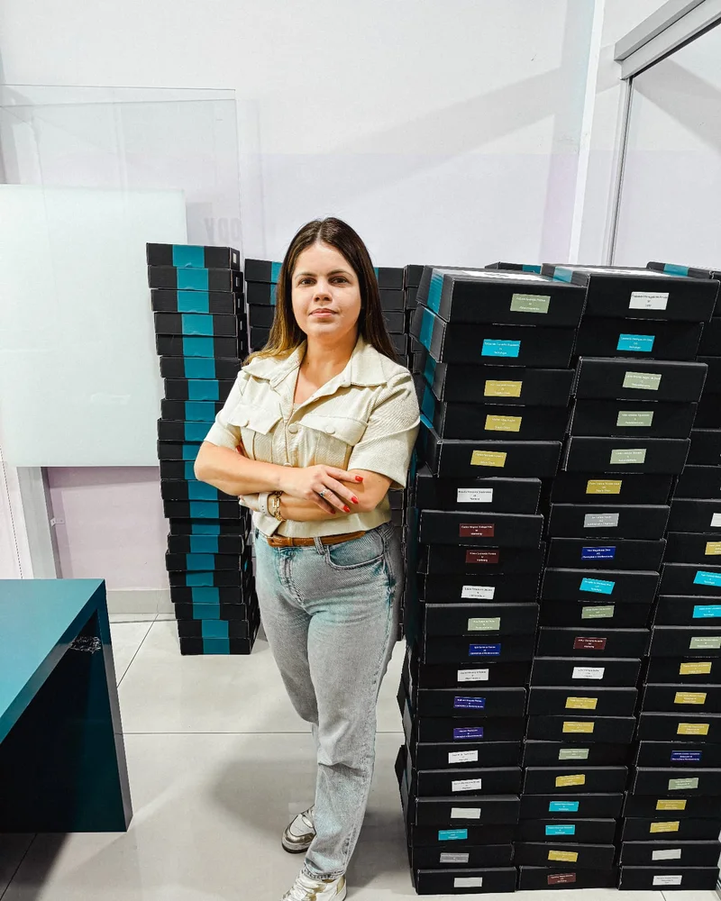 Pedidos corporativos nominais embalados em volume